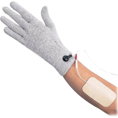 Best Buy PCH Conductive Therapeutic Pulse Massager Gloves Silver 59822
