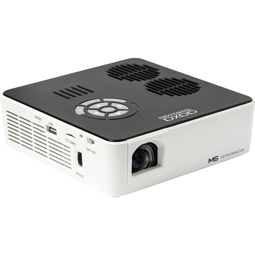 Angle View: AAXA - M5 Pico WXGA DLP Projector - White/Black