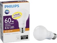 Best Buy Philips 800 Lumen 8.5W A19 LED Light Bulb 60W