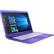 Angle. HP - Stream 14" Laptop - Intel Celeron - 4GB - 32GB eMMC Flash Memory - Office 365 Personal 1-Year Subscription Included - Purple violet, Textured linear grooves design.