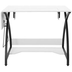 Studio Designs - Sew Ready Comet Sewing/Workstation Table - White - Front_Zoom