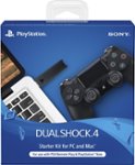 Front Zoom. Sony - DualShock 4 Wireless Controller Starter Kit for PlayStation 4 - Black.