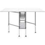 Front Zoom. Studio Designs - Sew Ready Craft Table - Silver/White.