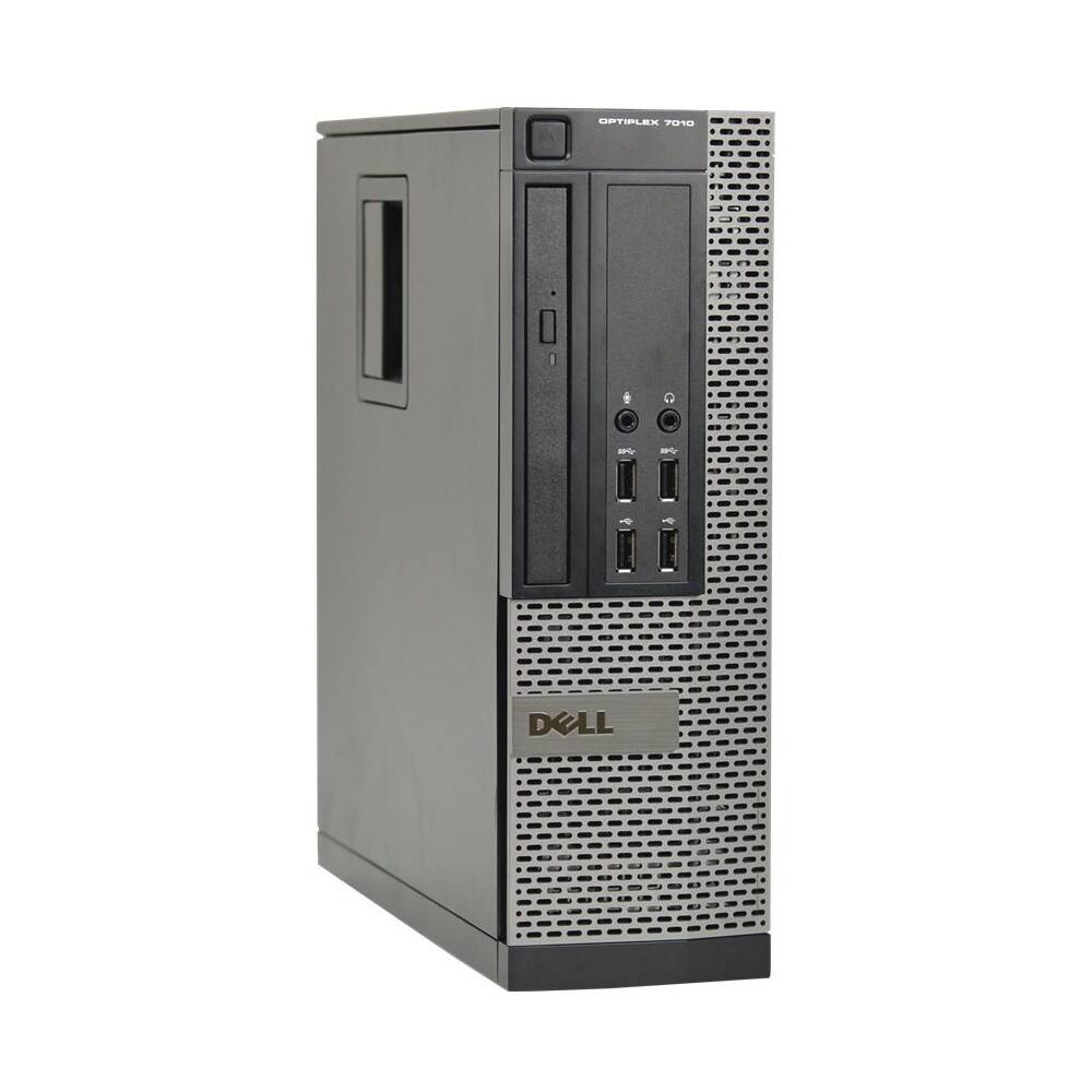 Front. Dell - Refurbished Desktop - Intel Core i5 - 8GB Memory - 500GB Hard Drive - Black.