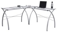 Front Zoom. Calico Designs - Jameson LS Computer Desk - Silver.