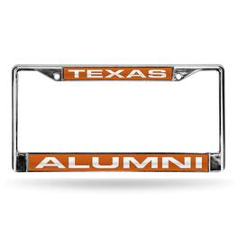 Rico Industries - Texas Longhorns Alumni Chrome Metal Laser Cut License Plate Frame - Multi