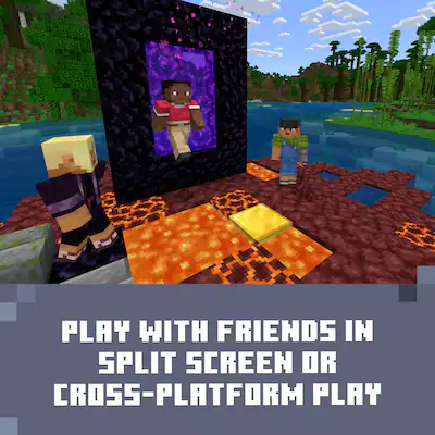 Split Screen How To Play Minecraft Online With Friends Nintendo