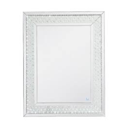 Elegant Decor - Raiden 32 X 40 Inch Led Crystal Mirror - Clear