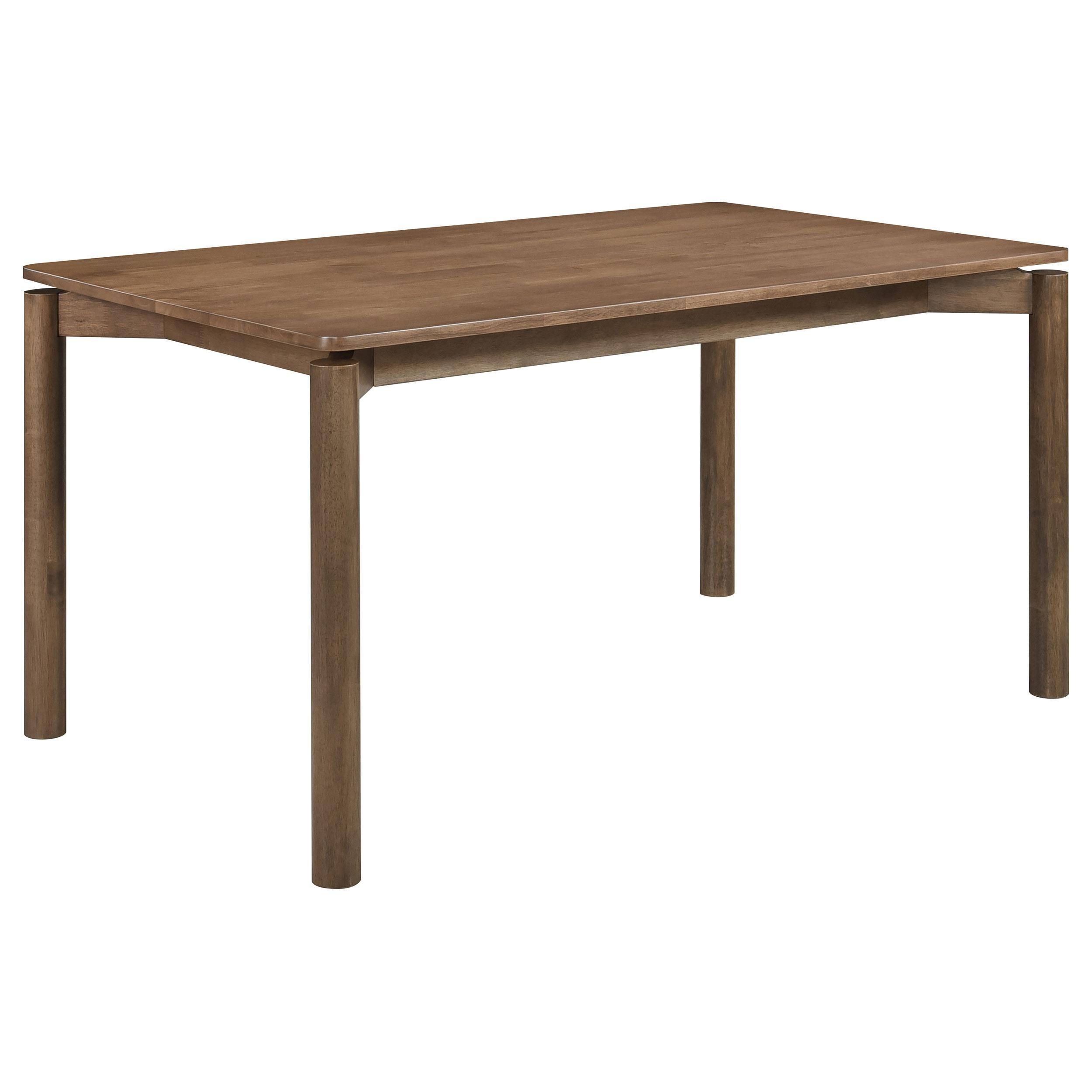 Front. Manhattan Lane - Rida Dining Table, Rich Dark Hardwood, Rectangular 59 Inch Top - Brown.