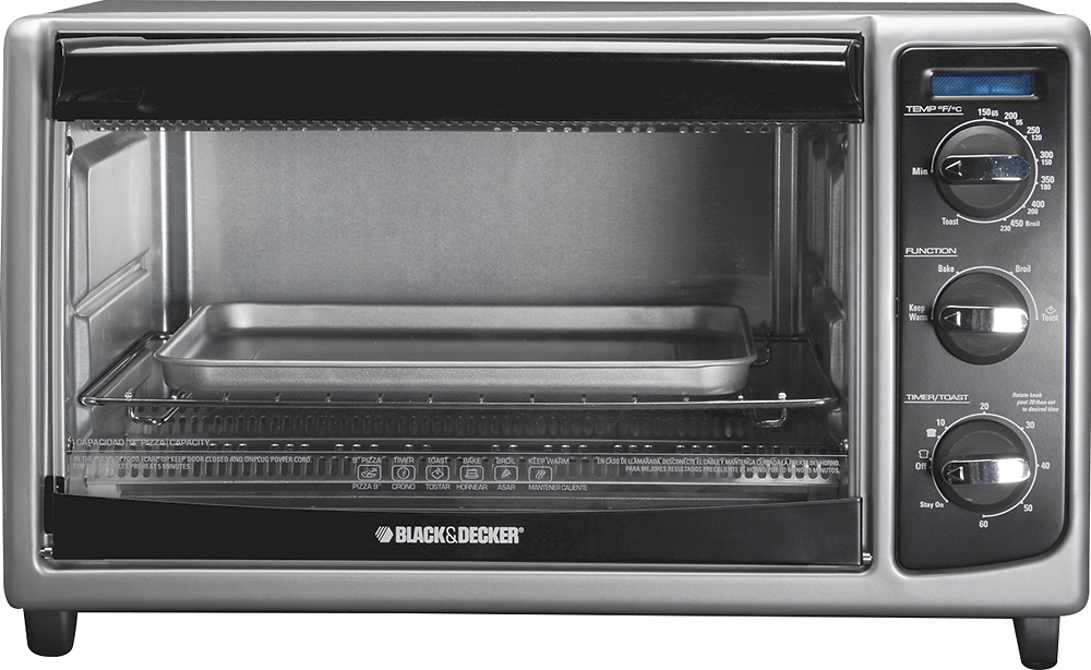 Black & Decker 6-Slice Toaster Oven Black TO1485B - Best Buy