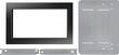 KitchenAid - 30" Trim Kit for KitchenAid KCMS2255B Microwave - Black - Larger Front