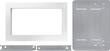 KitchenAid - 30" Trim Kit for KitchenAid KCMS2255B Microwave - White - Larger Front