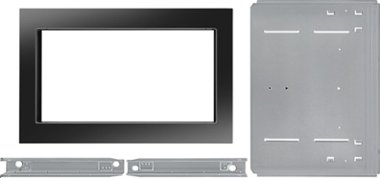 27" Trim Kit for KitchenAid KCMS2255B Microwave - Black - Front_Zoom