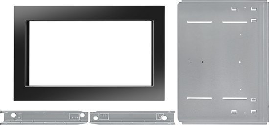 Front Zoom. 27" Trim Kit for KitchenAid KCMS2255B Microwave - Black.