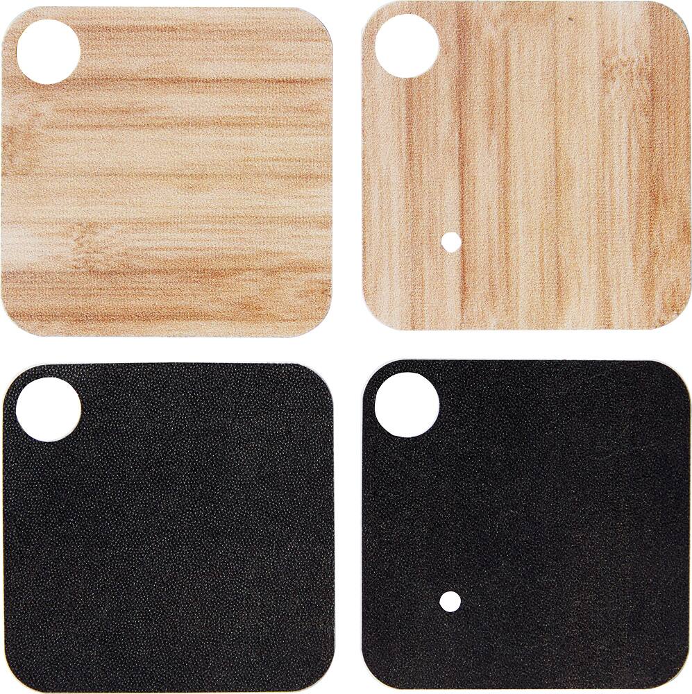 Angle. Insignia™ - Skins for Tile Mate (4-Pack) - Black and Brown.