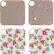 Angle. Insignia™ - Skins for Tile Mate (4-Pack) - Gold and Flower Pattern.
