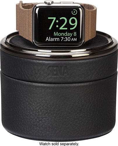  Sena - Leather Case for Apple Watch™ - Black/Gunmetal