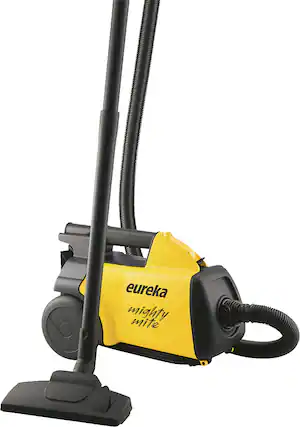 Front. Eureka - Mighty Mite Canister Vacuum - Yellow.