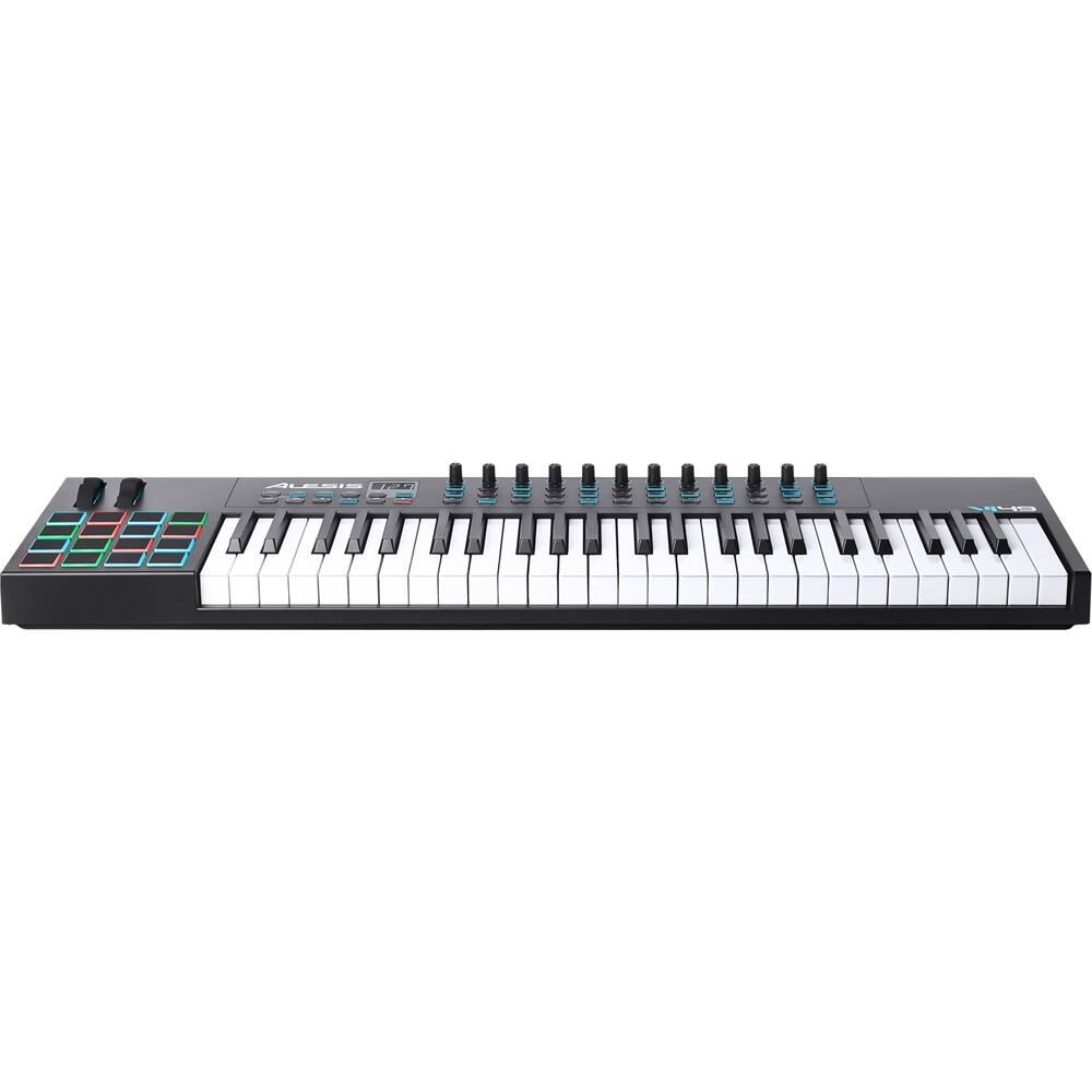 Front. Alesis - 49-Key USB MIDI Controller - Black.