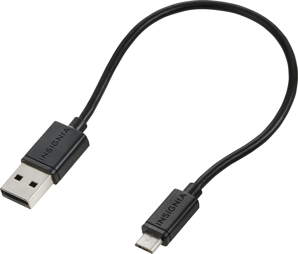 Insignia™ 6' USB to Mini-B Charge-and-Sync Cable Black NS-PC2AMU6
