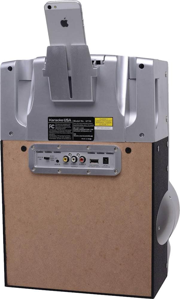 Best Buy Karaoke USA MP3 Karaoke System Silver GF758