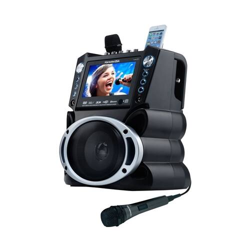 Karaoke USA MP3 Karaoke System Black GF840 Best Buy