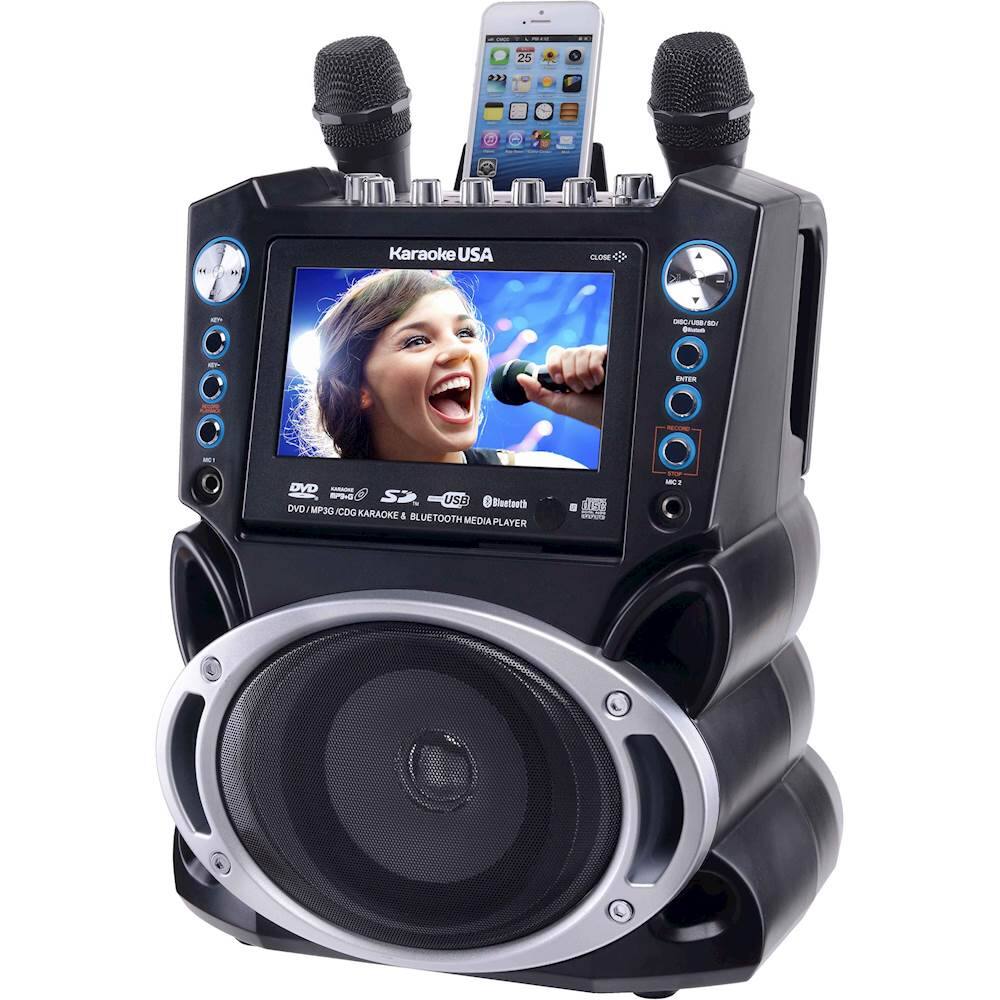 Customer Reviews Karaoke USA MP3 Karaoke System Black GF840 Best Buy