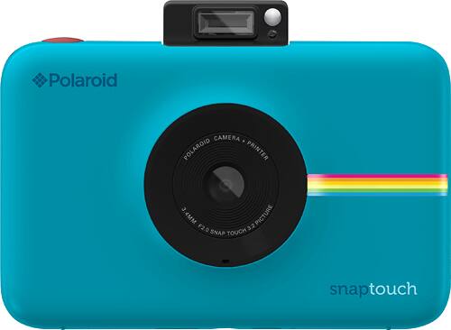 Polaroid - Snap Touch 13.0-Megapixel Digital Camera - Blue - Larger Front