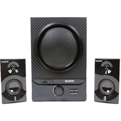 Boytone - Powered Wireless Speaker System (Pair) - Black