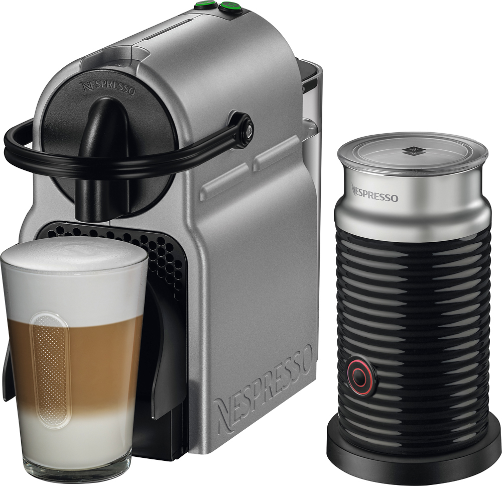 Inissia Espresso Maker/Coffeemaker/Milk Silver A+D40-US-SI-NE - Best Buy