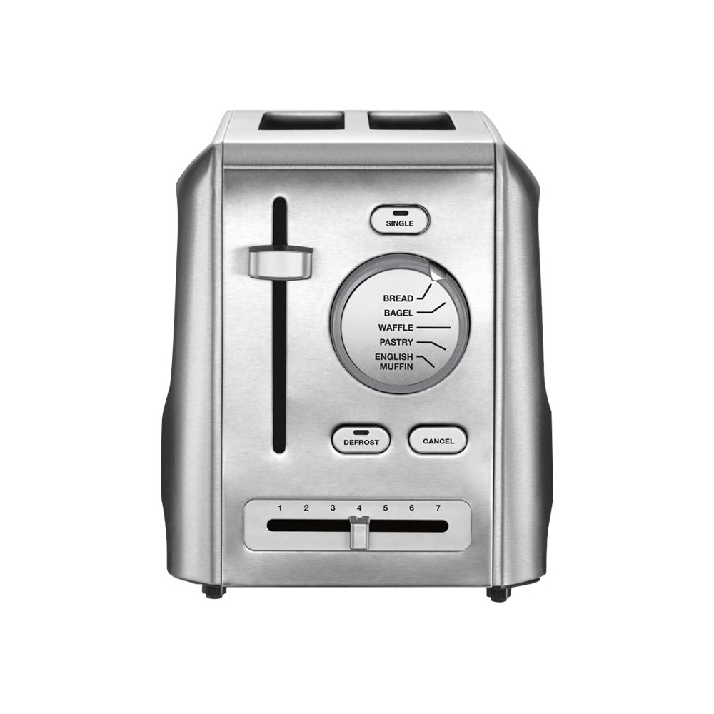 Angle View: Cuisinart - 2 Slice Custom Select Toaster - Stainless Steel