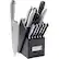 Angle. Cuisinart - Graphix Collection 13-Piece Knife Set - Silver/Black.