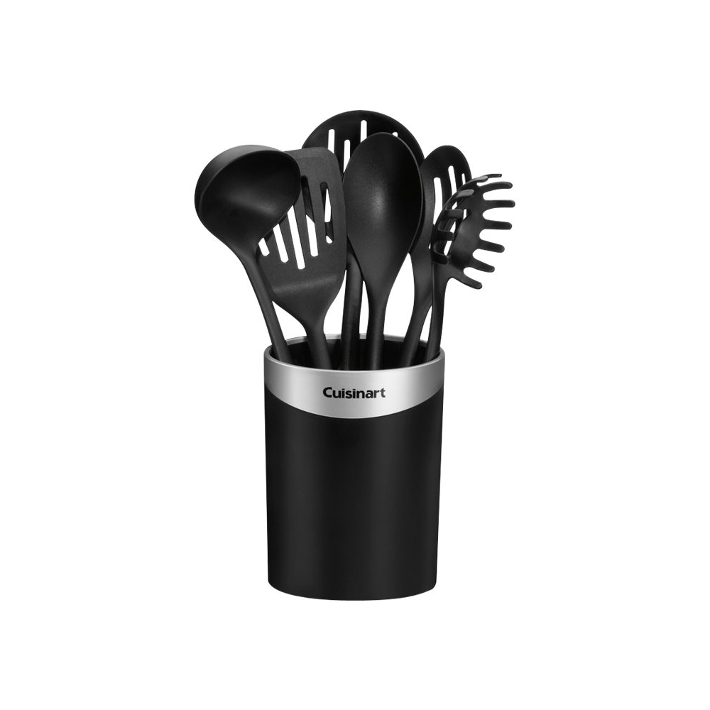 Angle View: Cuisinart - 7-Piece Cutlery Set - Black