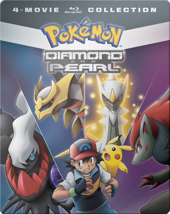  Pokemon: Diamond and Pearl Movie 4-Pack [Blu-ray] [SteelBook] [Only @ Best Buy]