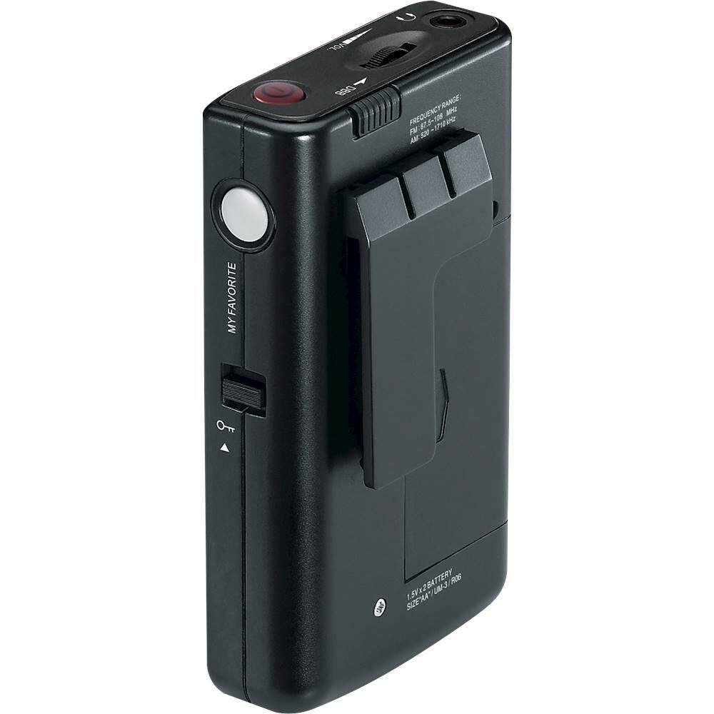 Alt View 1. Sangean - AM/FM Pocket Radio - Black.