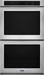 Maytag - 30" Built-In Double Electric Convection Wall Oven - Stainless Steel - Front_Zoom