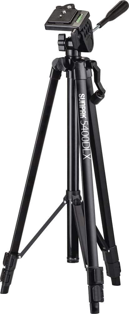 Angle. Sunpak - 54" Tripod - Black.