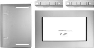 27" Trim Kit for KitchenAid Microwave - Stainless steel - Front_Zoom