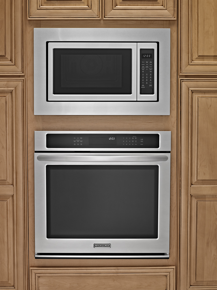 27" Trim Kit for KitchenAid Microwave Stainless steel MKC2157AS - Best Buy Stainless Steel Built In Microwave With Trim Kit
