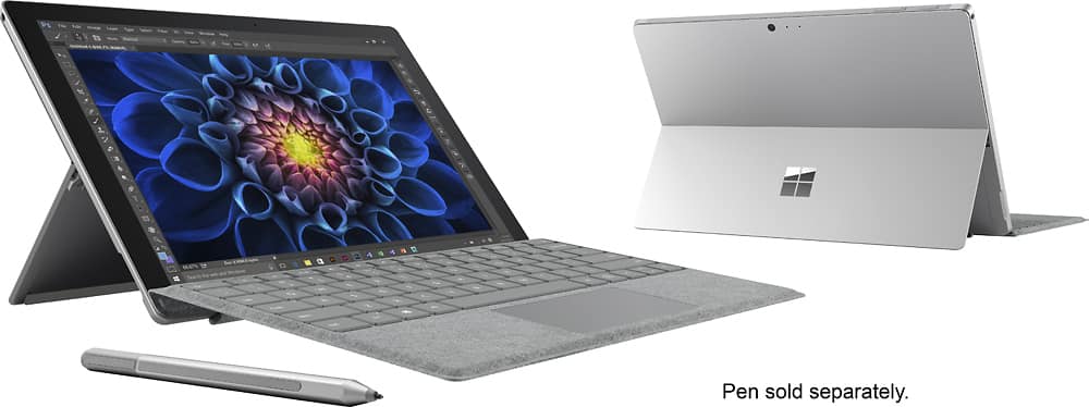 Achat reconditionné Microsoft Surface Pro 7 12,3 1,1 GHz Intel Core i5  128GB SSD 8GB RAM [Wi-Fi, inkl. rotem Keyboard Dock, Surface Pro 4-Type  Cover] platin grau