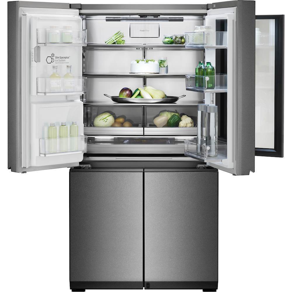 Alt View 11. LG - SIGNATURE 31 cu. ft. InstaView Door-in-Door Smart Wi-Fi Enabled Refrigerator - Textured Steel.