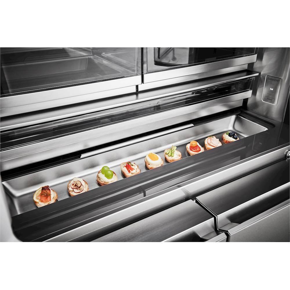 Alt View 14. LG - SIGNATURE 31 cu. ft. InstaView Door-in-Door Smart Wi-Fi Enabled Refrigerator - Textured Steel.