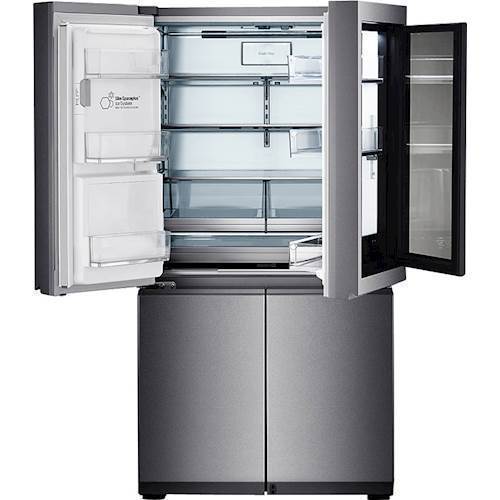 Alt View 18. LG - SIGNATURE 31 cu. ft. InstaView Door-in-Door Smart Wi-Fi Enabled Refrigerator - Textured Steel.