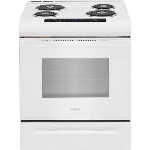 Whirlpool - 4.8 Cu. Ft. Self-Cleaning Slide-In Electric Range - White