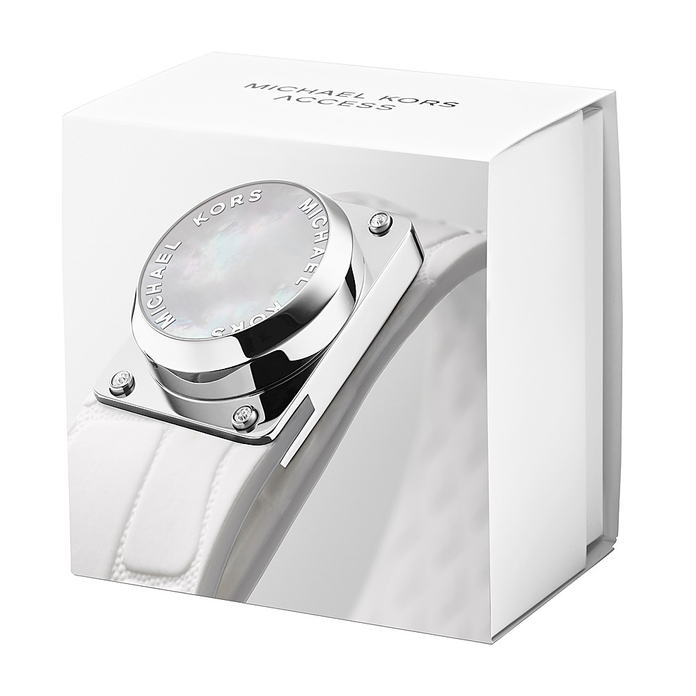 Angle View: Michael Kors - Gen 5 Bradshaw Smartwatch 44mm Stainless Steel - Tri-Tone Pavé With Stainless Steel Band