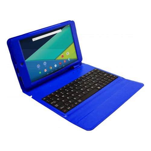 Angle. Visual Land - Prestige Elite 8QI - 8" - Tablet - 16GB - With Keyboard - Royal Blue.