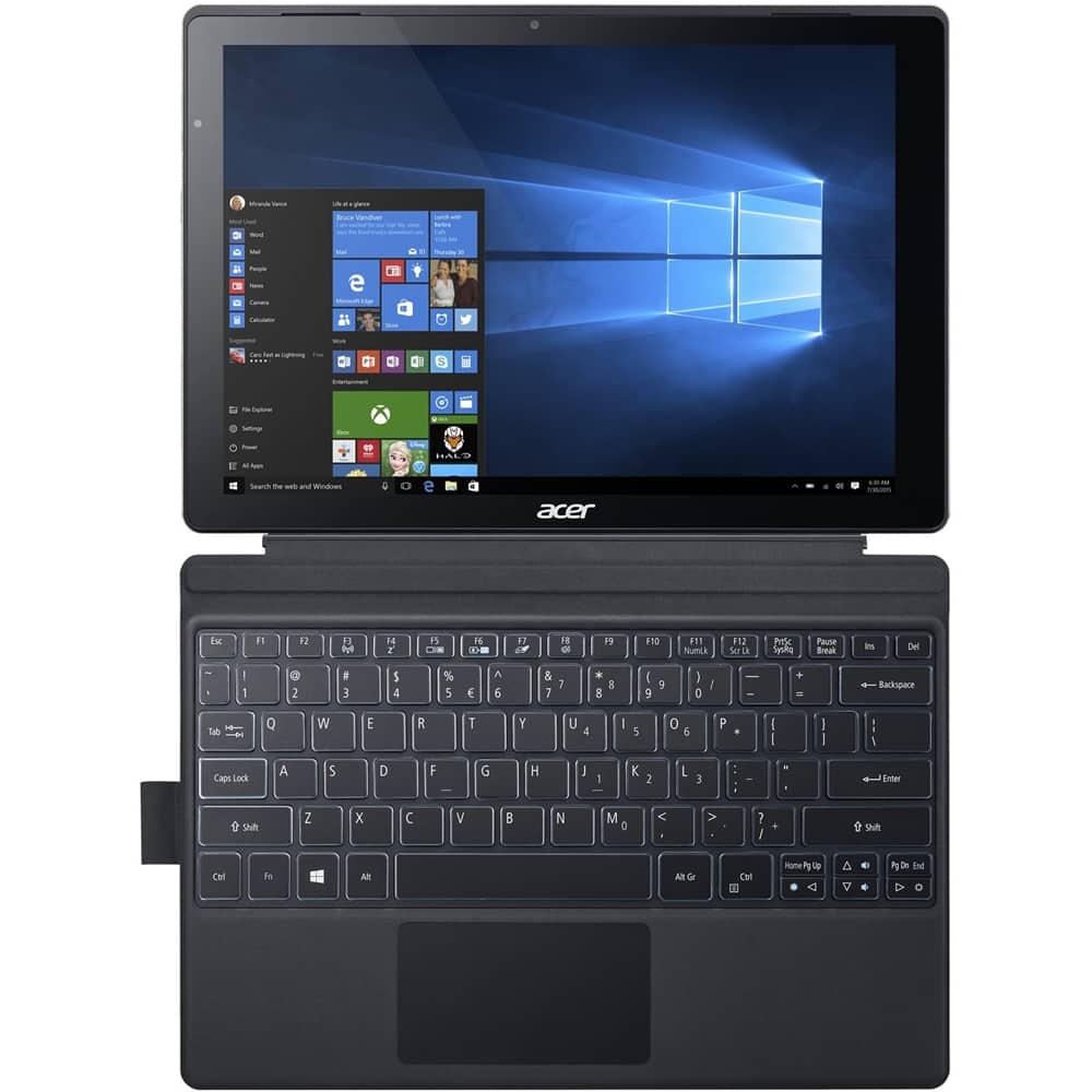 Acer - Switch Alpha 12 2-in-1 12" Touch-Screen Laptop - Intel Core i5 - 8GB Memory - 256GB Solid State Drive - Gray - Larger Front