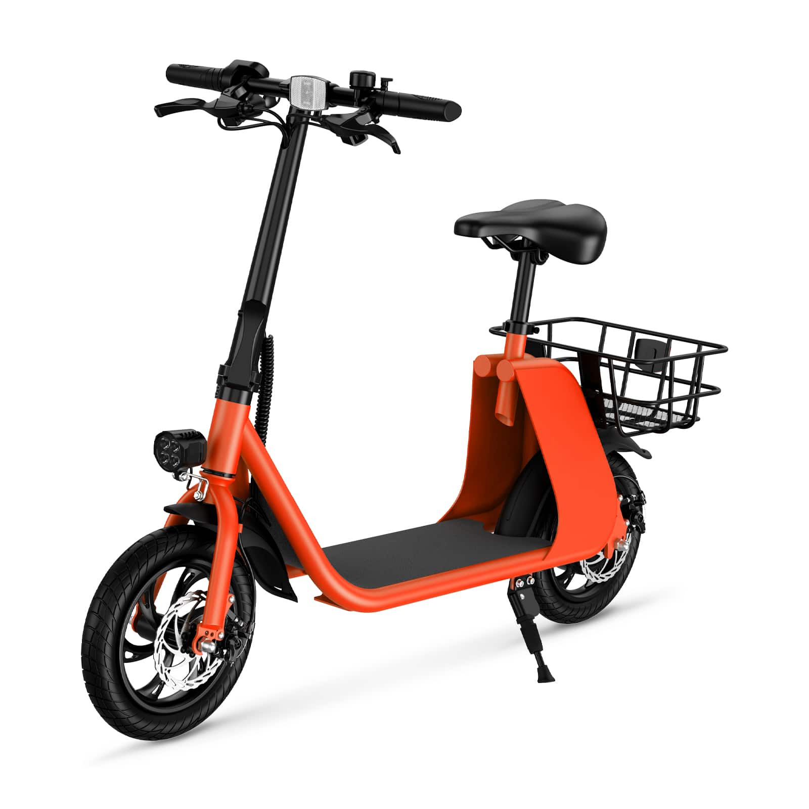 Windhorse - Urban Cruiser Foldable Electric Scooter with Seat, 450W Brushless Motor, 20 Miles Max Range, 20 MPH Max Speed - Red