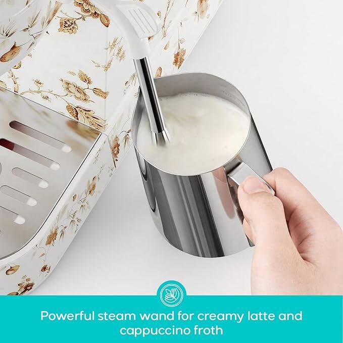 Powerful steam wand for creamy latte and cappuccino froth