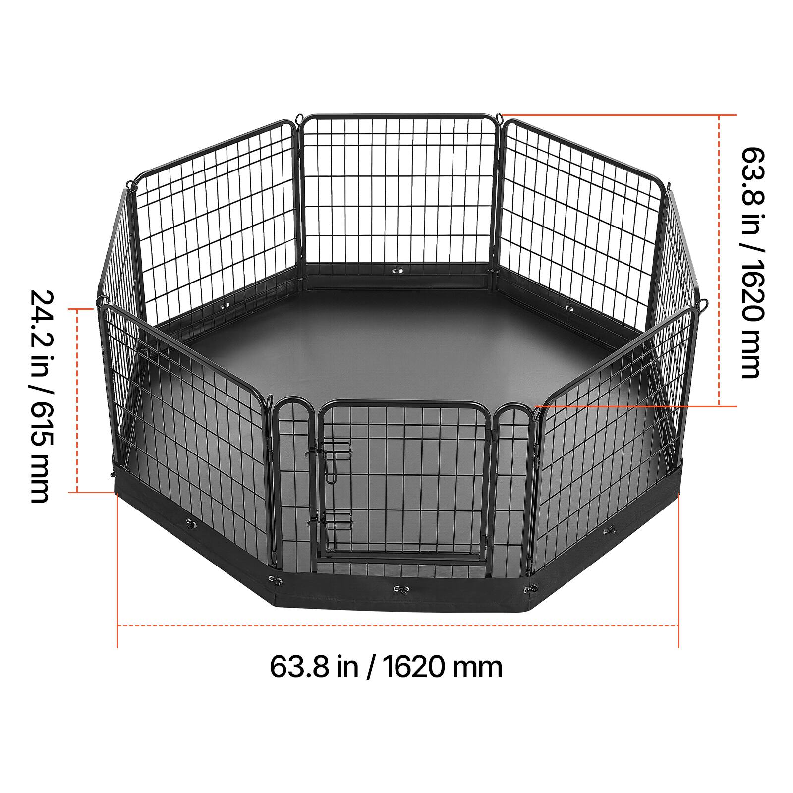 24.2 in / 615 mm  
63.8 in / 1620 mm